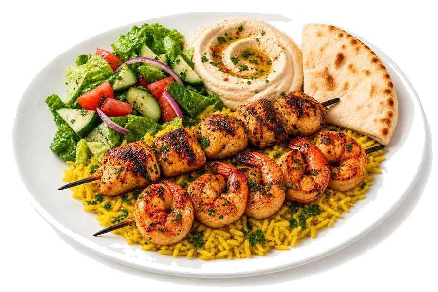 Shrimp & Chicken Kabob